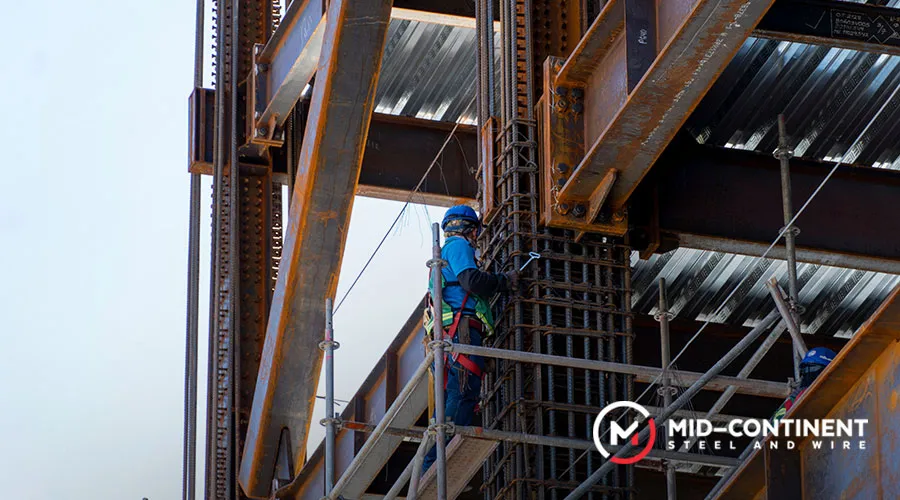 steel beams add strength to buildings