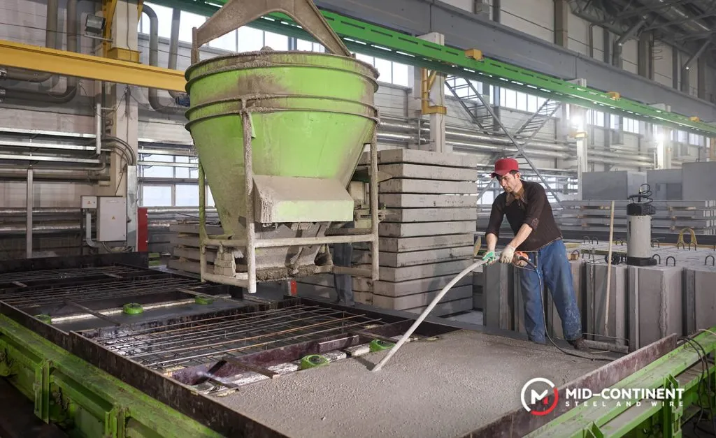 Precast concrete process