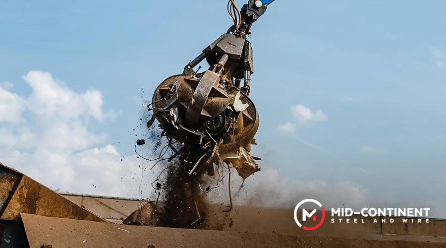 million tons of steel are recycled