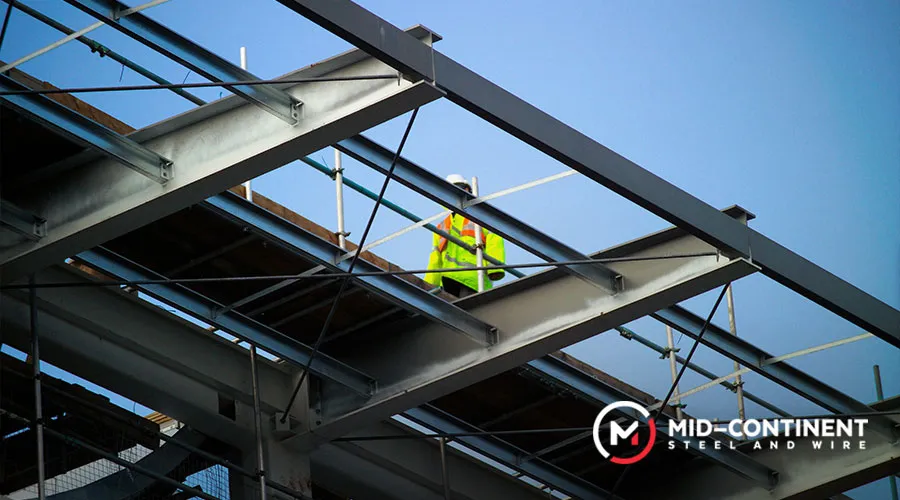 construction projects with steel beams